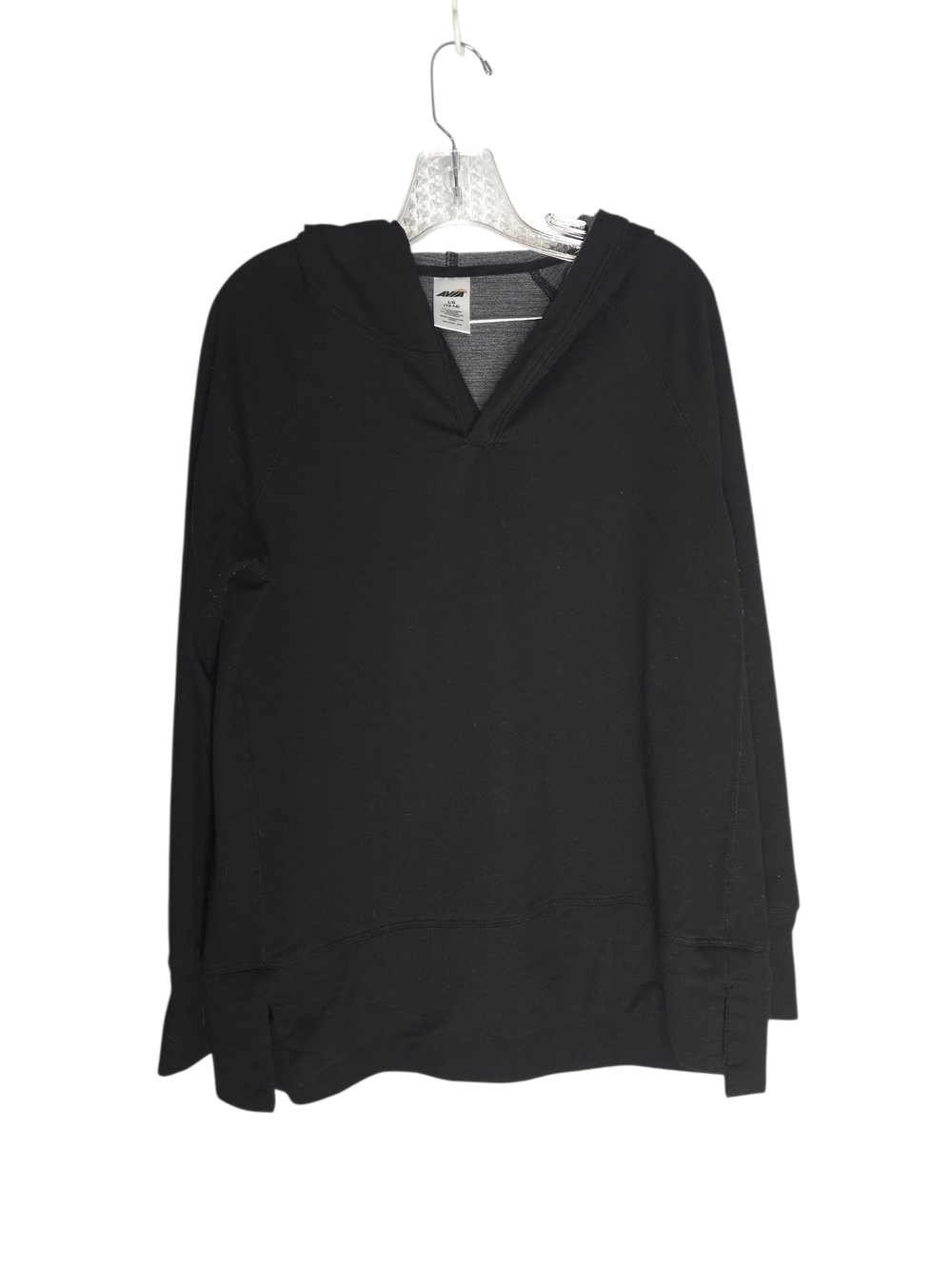 Avia Black Pullover Hoodie with Subtle Gray Lining